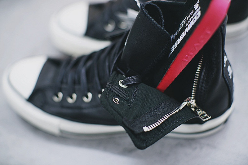 匡威 Mastermind Japan  x Converse  One Star Hi Chuck  100周年纪念高帮硫化板鞋  后跟骷髅头 图片8