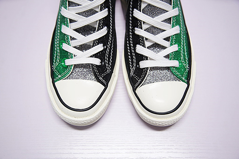 J.W.Anderson x Converse Chuck Taylor All Star 1970S 高帮硫化板鞋闪粉绿黑蓝 图片2