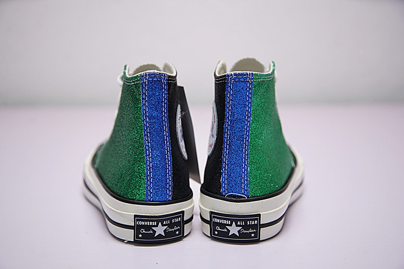 J.W.Anderson x Converse Chuck Taylor All Star 1970S 高帮硫化板鞋闪粉绿黑蓝 图片6