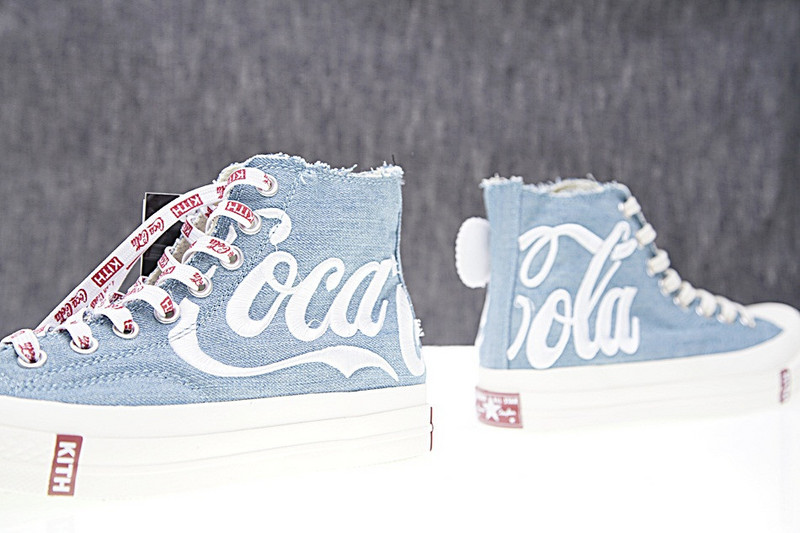 匡威  Kith x Coca-Cola x Converse Chuck Taylor All star 1970s中帮硫化板鞋 牛仔蓝白 图片6