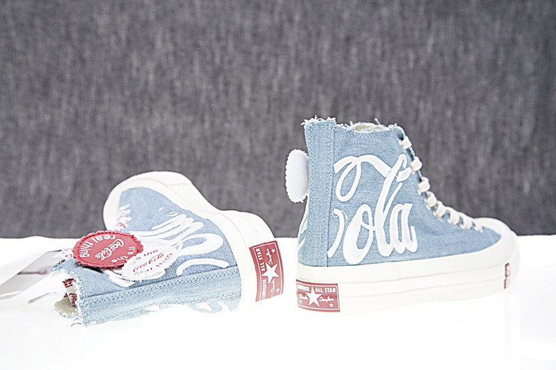 匡威  Kith x Coca-Cola x Converse Chuck Taylor All star 1970s中帮硫化板鞋 牛仔蓝白 图片7