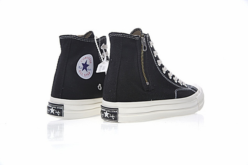 匡威 Nigo x Converse Addict Chuck Taylor All star Zip-Hi  硫化板鞋 黑色 图片3