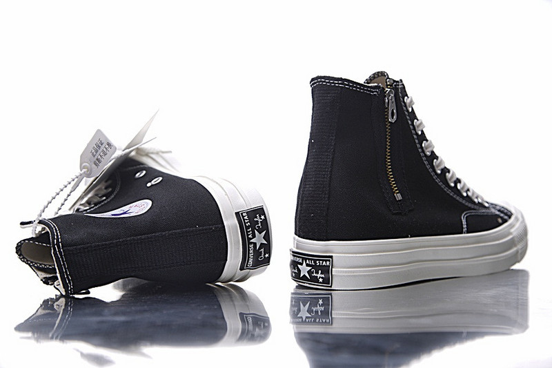 匡威 Nigo x Converse Addict Chuck Taylor All star Zip-Hi  硫化板鞋 黑色 图片6