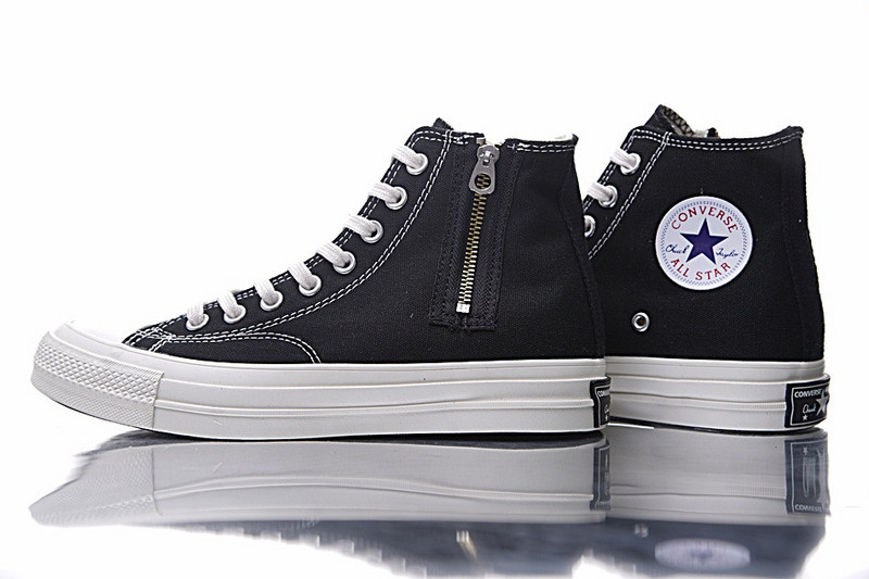 匡威 Nigo x Converse Addict Chuck Taylor All star Zip-Hi  硫化板鞋 黑色 图片4