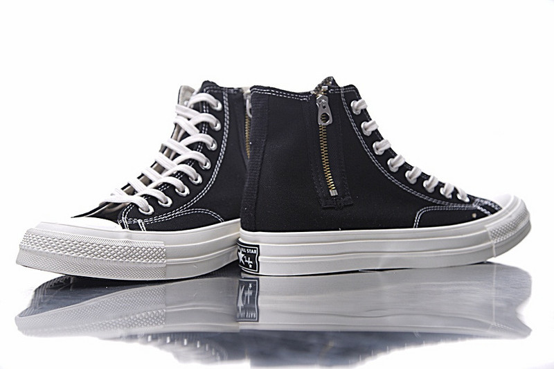 匡威 Nigo x Converse Addict Chuck Taylor All star Zip-Hi  硫化板鞋 黑色 图片9