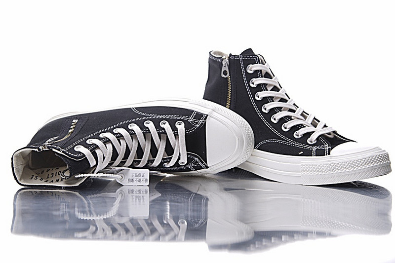 匡威 Nigo x Converse Addict Chuck Taylor All star Zip-Hi  硫化板鞋 黑色 图片7