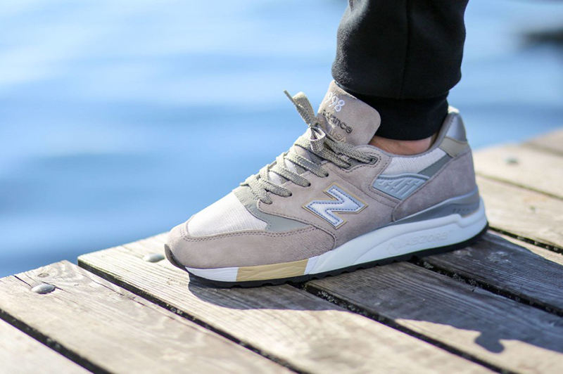 New Balance 998 M998CEL摇滚吉他 灰金  图片7