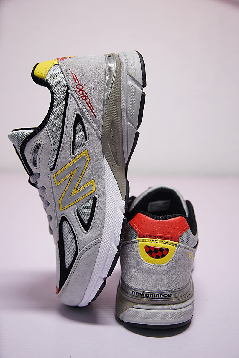New Balance in USA M990V4代系列 复古运动跑步鞋元祖灰黑红黄 图片7