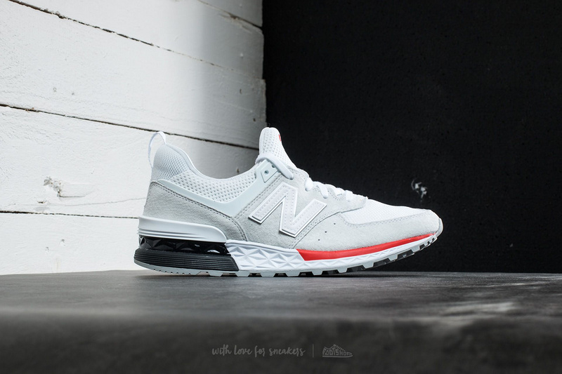 New Balance 574 Fresh Foam in White/Red白色 图片3