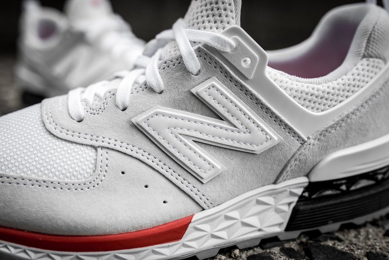 New Balance 574 Fresh Foam in White/Red白色 图片5