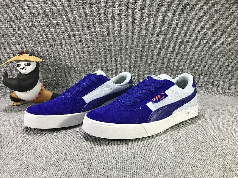 彪马 PUMA  SUEDE  Classic 蓝白 图片1