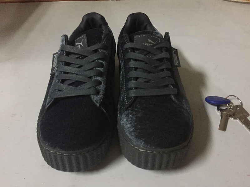 彪马 Puma Suede Creepers 蕾哈娜松糕天鹅绒厚底松糕 刘雯同款 灰色 图片3