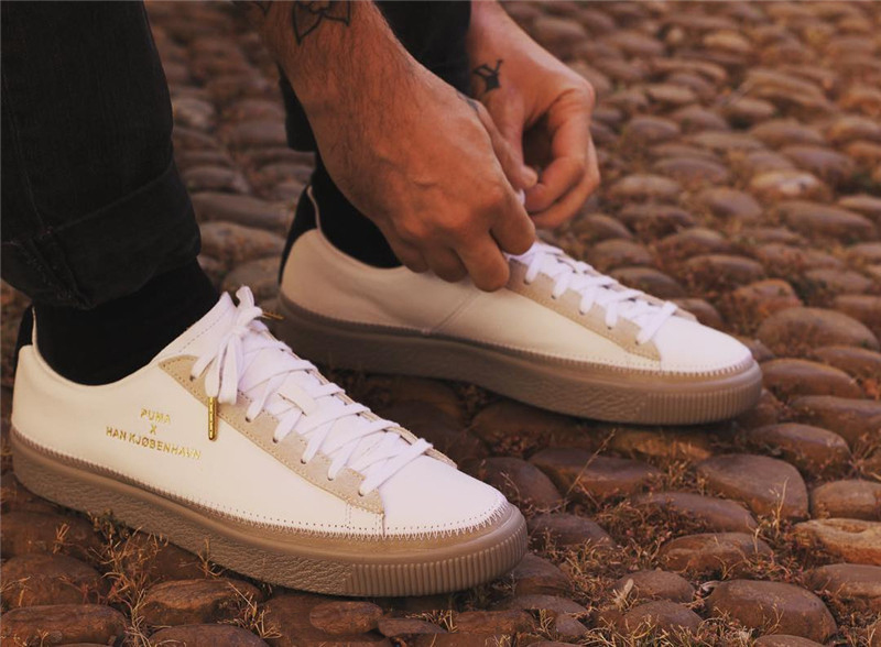 彪马 PUMA CLYDE X HAN KJ?BENHAVN 棕底