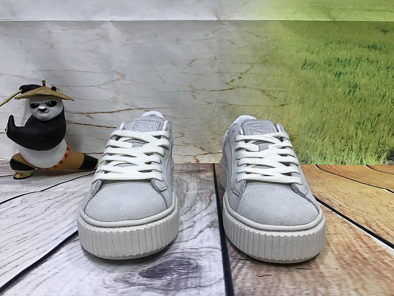 彪马 Puma Basket platform suede 厚底增高鞋 图片1