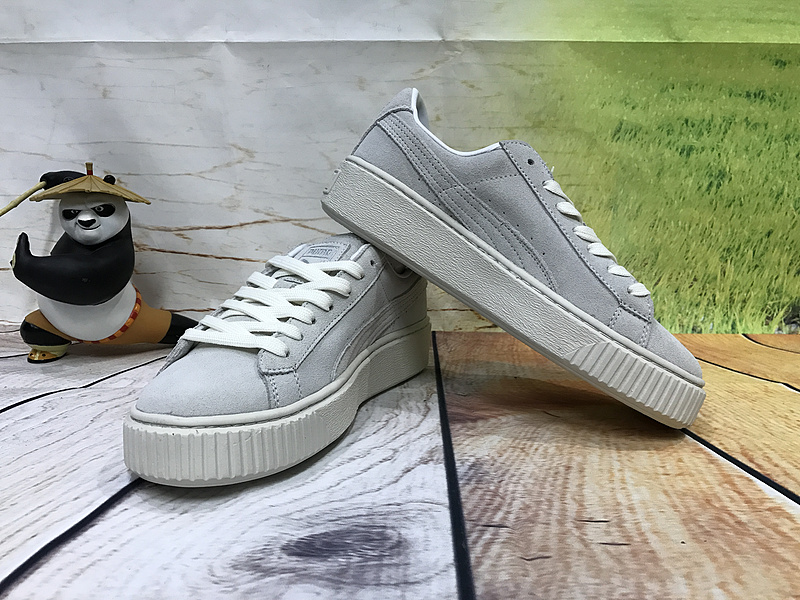 彪马 Puma Basket platform suede 厚底增高鞋 图片3