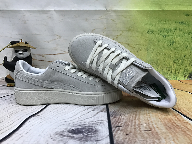 彪马 Puma Basket platform suede 厚底增高鞋 图片7