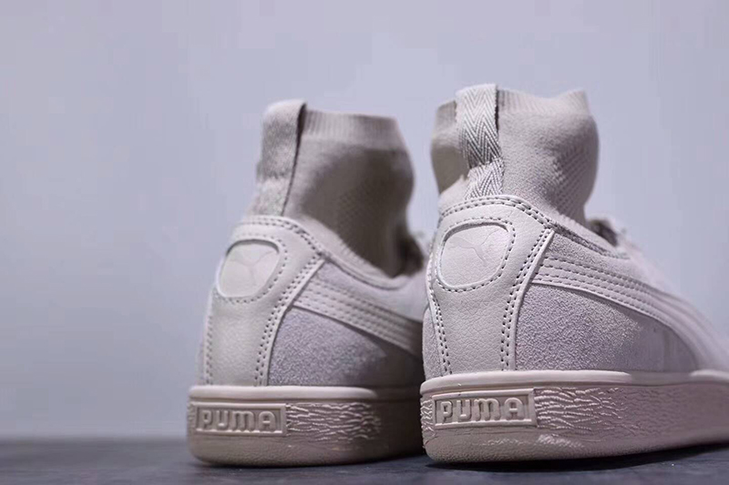 彪马 puma suede classic sock 袜筒板鞋 杏色 图片6