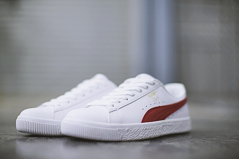 puma clyde core L foil lux金标高阶sneaker 红白色