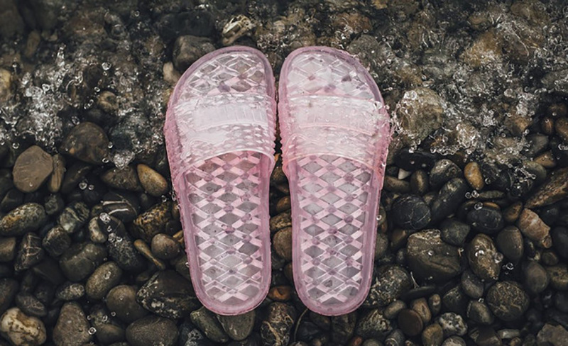 蕾哈娜x FENTY x PUMA Jelly Slides 果冻水晶浴室潮流拖鞋 水晶粉 图片2