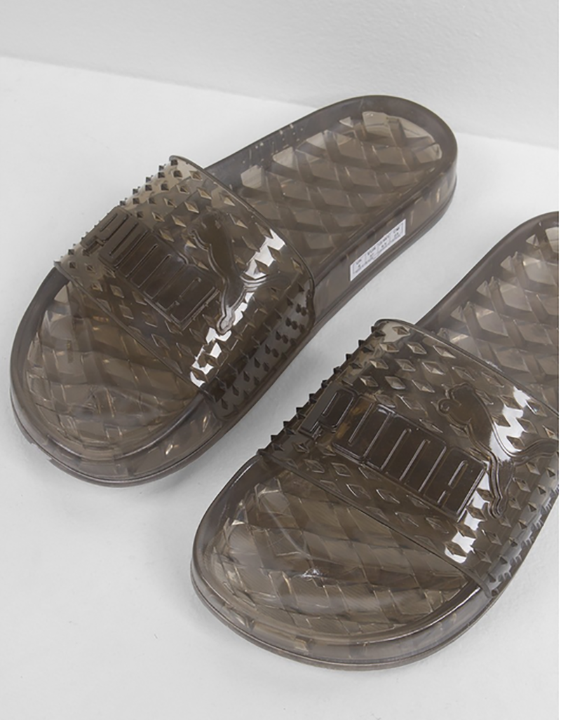 蕾哈娜 x FENTY x PUMA Jelly Slides 果冻水晶浴室潮流拖鞋 水晶黑 图片5