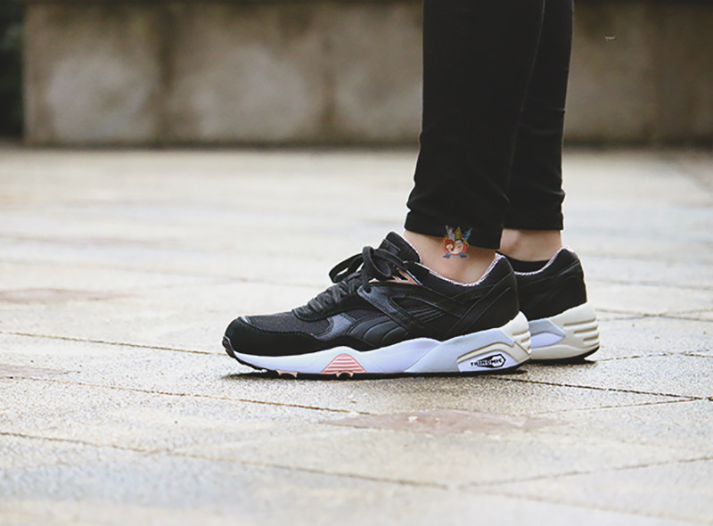 Puma R698 X Vashtie 联名复古sneaker 黑粉 图片1