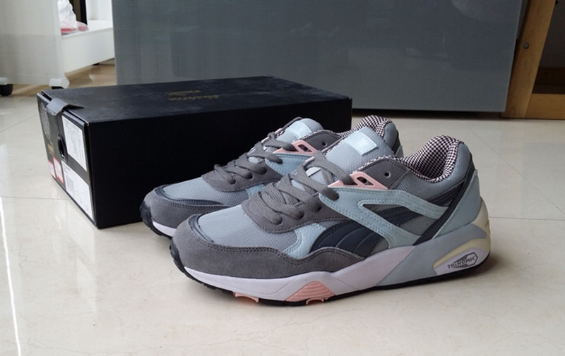 Puma R698 X Vashtie 联名复古sneaker 灰粉 图片3