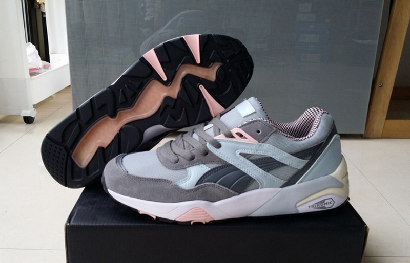 Puma R698 X Vashtie 联名复古sneaker 灰粉 图片6