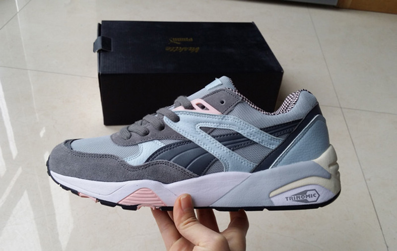 Puma R698 X Vashtie 联名复古sneaker 灰粉 图片8