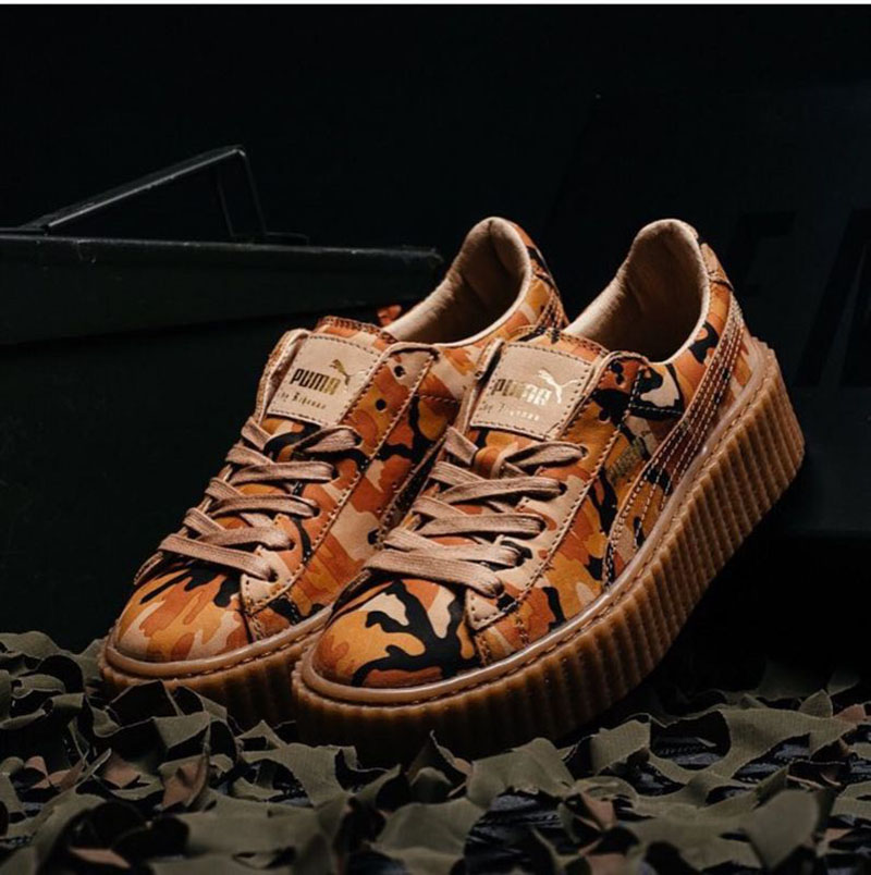 PUMA X Rihanna Creepers 迷彩松糕鞋