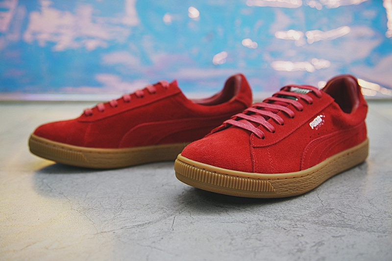 Puma Suede Classic Basket 经典皮革板鞋系列山楂红生胶底 图片5