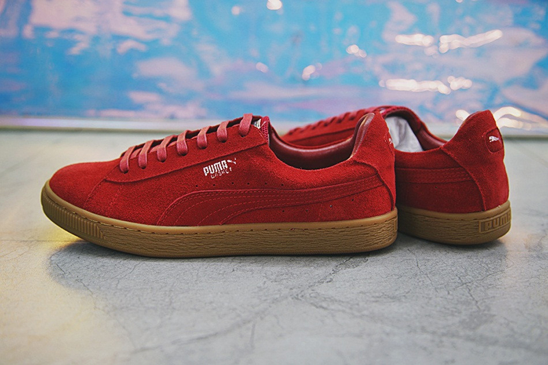 Puma Suede Classic Basket 经典皮革板鞋系列山楂红生胶底 图片7