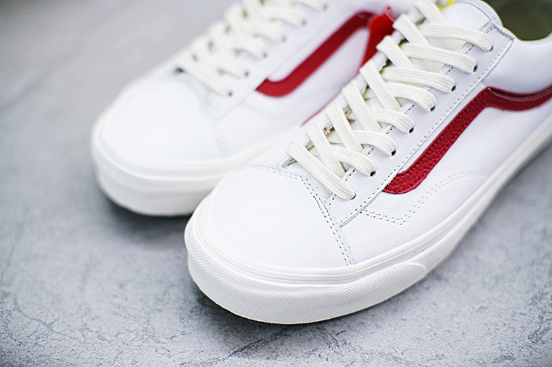 Vans Vault OG Style 36 LX Premium Leather皮革白红 图片2