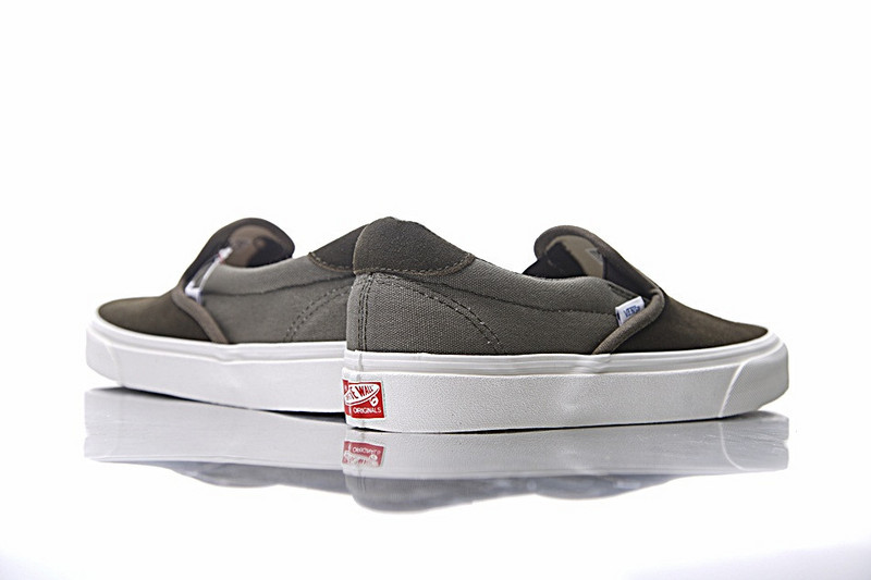 Vans Vault  UA OG Slip-on  一脚蹬懒人麂皮板鞋  提子绿