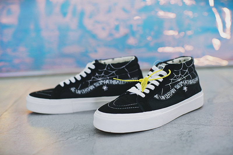 Vans   Wtaps x Vans Syndicate  SK8-Mid  辛迪加系列硫化中帮板鞋   黑色蜘蛛网 图片5