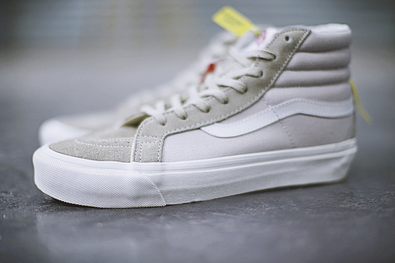 Vans Vault OG SK8 HI LX  高帮硫化板鞋系列   月光灰 图片10