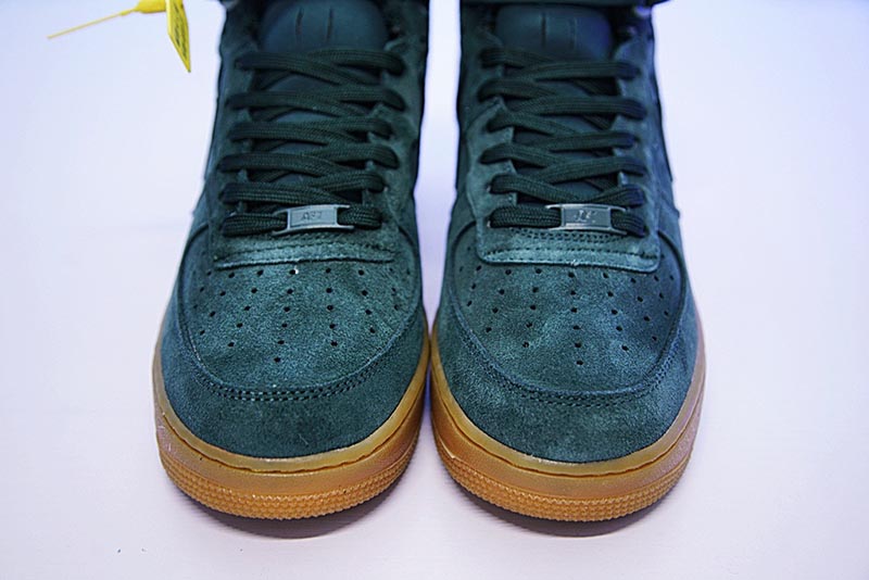 Nike Air Force 1 High 07 LV8 Suede 空军一号经典高帮百搭麂皮板鞋复古绿生胶黄 图片2