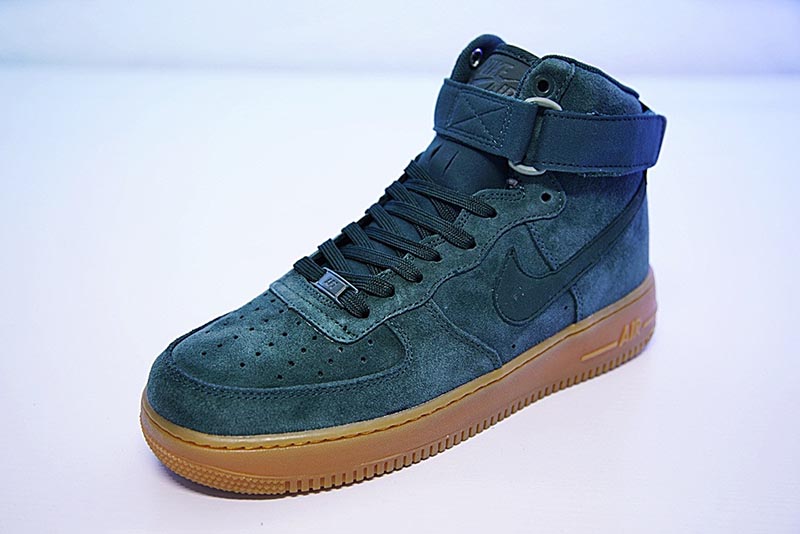 Nike Air Force 1 High 07 LV8 Suede 空军一号经典高帮百搭麂皮板鞋复古绿生胶黄 图片3