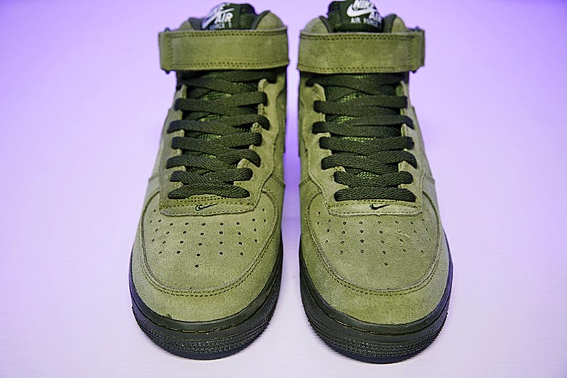 Nike Air Force 1 High ‘07 LV8 Suede空军一号经典高帮麂皮板鞋橄榄绿 图片2