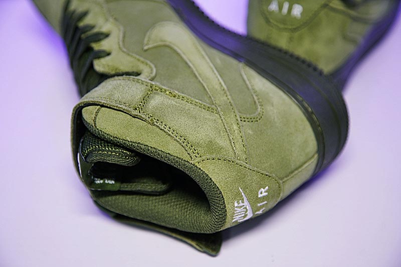 Nike Air Force 1 High ‘07 LV8 Suede空军一号经典高帮麂皮板鞋橄榄绿 图片5