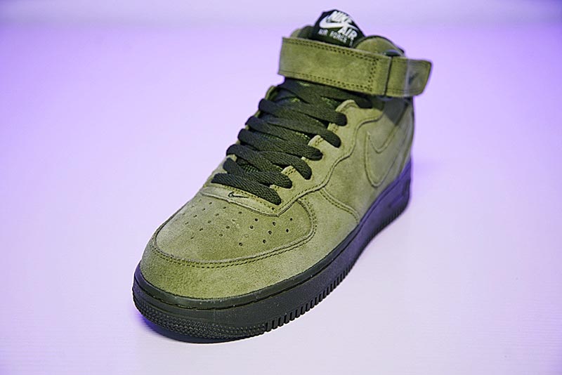 Nike Air Force 1 High ‘07 LV8 Suede空军一号经典高帮麂皮板鞋橄榄绿 图片3