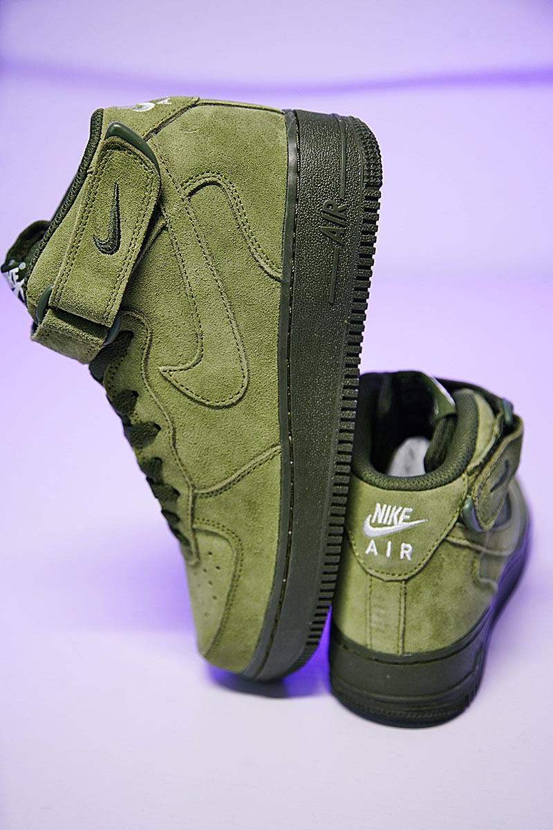 Nike Air Force 1 High ‘07 LV8 Suede空军一号经典高帮麂皮板鞋橄榄绿 图片8