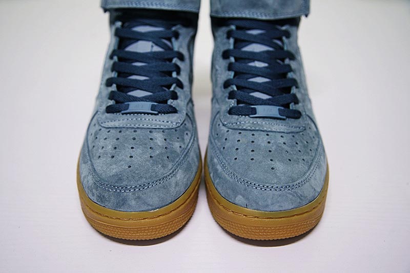 Nike Air Force 1 High ‘07 LV8 Suede空军一号经典高帮麂皮板鞋崧蓝棕 图片2