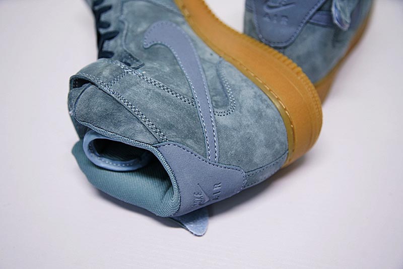 Nike Air Force 1 High ‘07 LV8 Suede空军一号经典高帮麂皮板鞋崧蓝棕 图片5