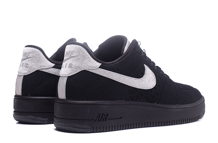 Nike Air Force 1 Low Flyknit ‘All Star’ Black/Sail黑银飞线紫扣 图片5