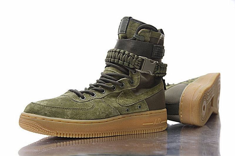 Nike Special Air Forces 1  空军一号机能高帮鞋  橄榄绿棕 图片2