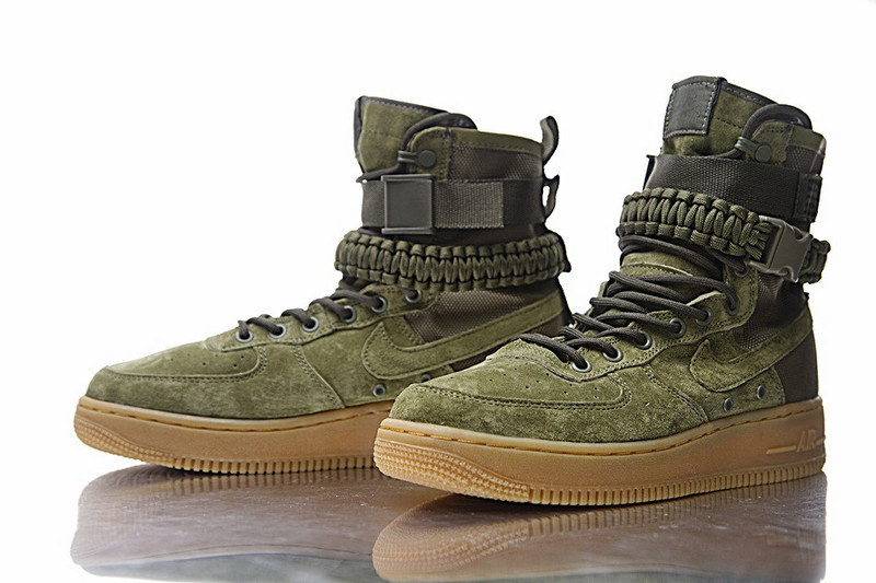 Nike Special Air Forces 1  空军一号机能高帮鞋  橄榄绿棕 图片4