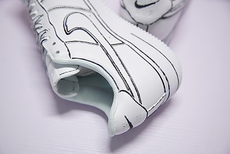 Joshua Vides x Nike Air Force 1 low I hand painted 空军一号低帮板鞋漫画3D铅笔 图片4