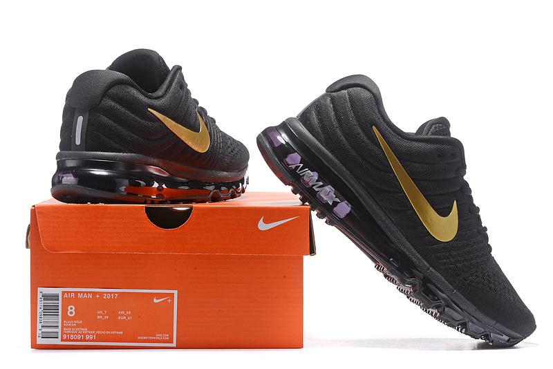 Nike Air Max 2017 耐克气垫跑步鞋全黑 图片2