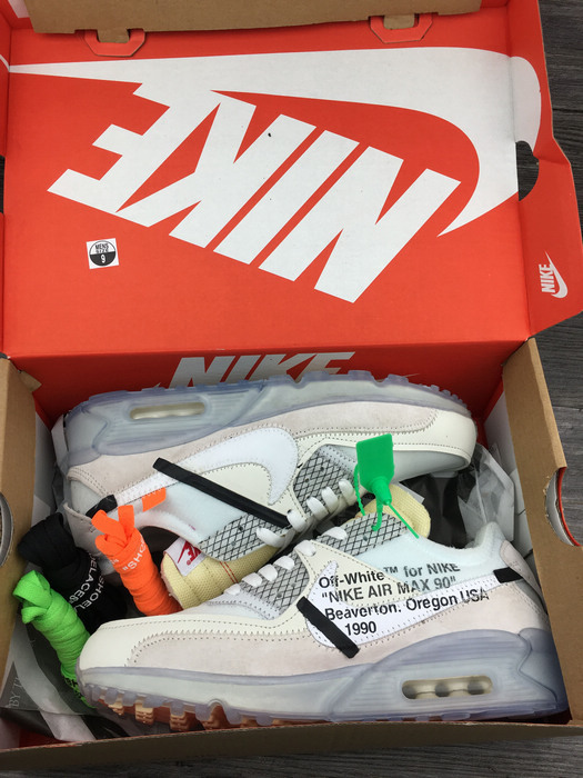 NIKE Air Max90 X Off White 联名 白冰蓝底 图片2