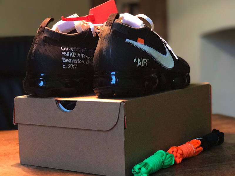 耐克  OFF WHITE x NIKE AIR VAPOR MAX OW 黑白橘